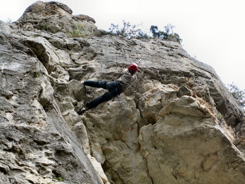 ...und im Durchstieg von .......6b+