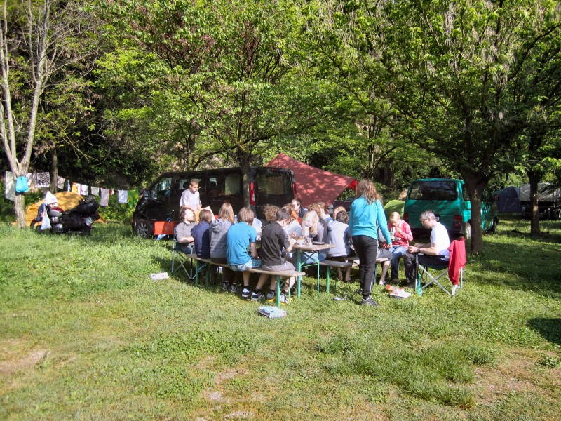 Unser idyllischer Platz in Correns am Camping municipal