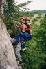 Sebastian, Diana und Ulla auf dem Klettersteig