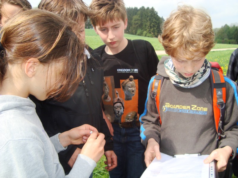Erste Aktion: Ein Geocache an der Paar