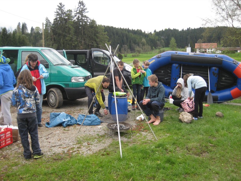 Vorbereitung zum Grillen