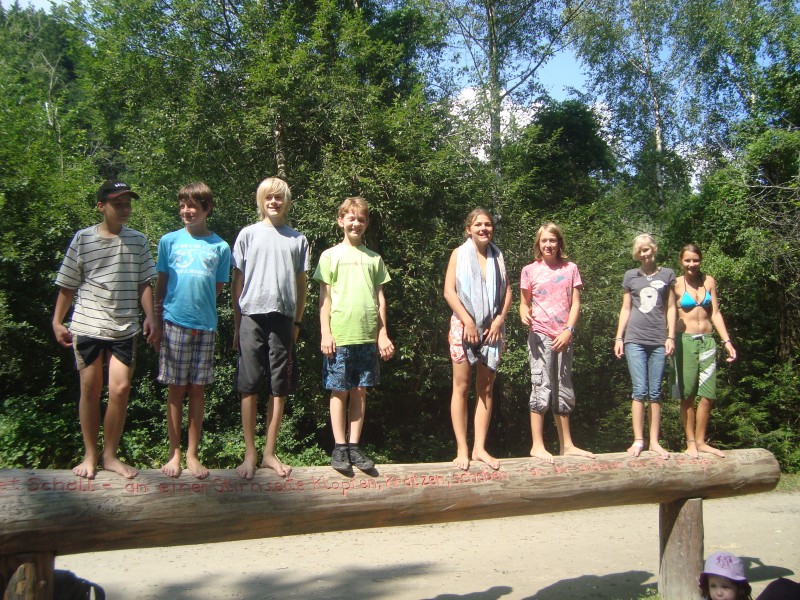 Auf dem Flsterholz im Auwaldpfad bei Fssen